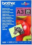 Papier do drukarek - Brother Papier A3 260g Glossy 20 BP71GA3 - miniaturka - grafika 1