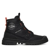 Botki damskie - Trapery Palladium Sp20 Travel Hi 74476-008-M Czarny - miniaturka - grafika 1