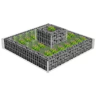Pozostałe ozdoby ogrodowe - vidaXL vidaXL Wielopoziomowy kosz do sadzenia roślin - miniaturka - grafika 1