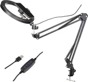 Akcesoria do oświetlenia - KA-LINE STAND KA-LINE STAND WL/NB-35 lampa pierścieniowa LED z ramieniem i uchwytem na telefon - miniaturka - grafika 1