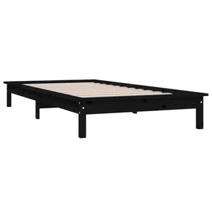 Lumarko Rama łóżka, 90x190cm, czarna,lite drewno sosnowe,3FT,pojedyncza - Łóżka - miniaturka - grafika 5