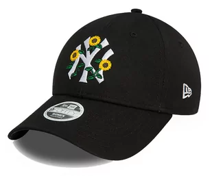 Czapka z daszkiem NEW ERA Damska NY Yankees Floral Black 9FORTY - Czapki damskie - miniaturka - grafika 1