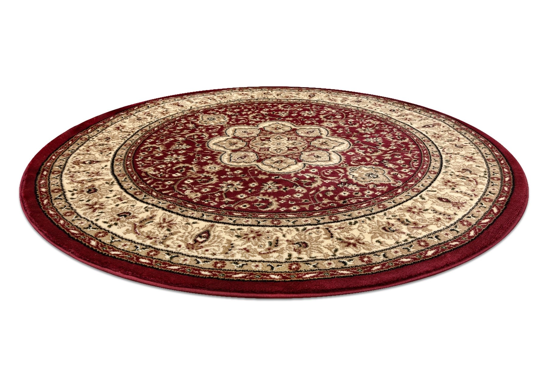 Dywan ROYAL ADR koło wzór 521 bordo czerwony koło 150 cm