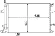 Akcesoria do klimatyzacji i ogrzewania - Skraplacz, klimatyzacja Mahle AC 497 000S - miniaturka - grafika 1