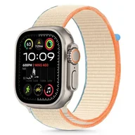 Akcesoria do smartwatchy - Pasek TECH-PROTECT Nylon do Apple Watch 6/7/8/9/10/SE/SE 2 (40/41/42mm) Kremowy - miniaturka - grafika 1