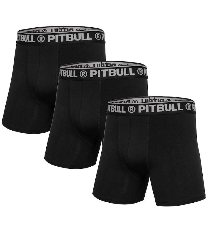 Bokserki PIT BULL VI komplet 3 sztuk czarne-S