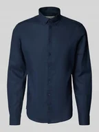 Koszule męskie - Koszula lniana o kroju regular fit z kołnierzykiem typu button down model ‘Anton’ - miniaturka - grafika 1