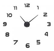 Zegary - Zegar ścienny DIY NEPRI 65 - 130 cm - czarny 3D - miniaturka - grafika 1