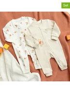 Pajacyki dla niemowląt - COOL CLUB Rampersy (2 szt.) w kolorze beżowym - miniaturka - grafika 1