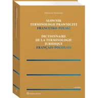 Prawo - Słownik terminologii prawniczej francusko-polski Aleksandra Machowska - miniaturka - grafika 1