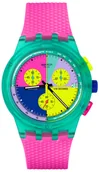 Zegarki męskie - Zegarek Swatch SUSG408 SWATCH NEON FLASH ARROW - miniaturka - grafika 1