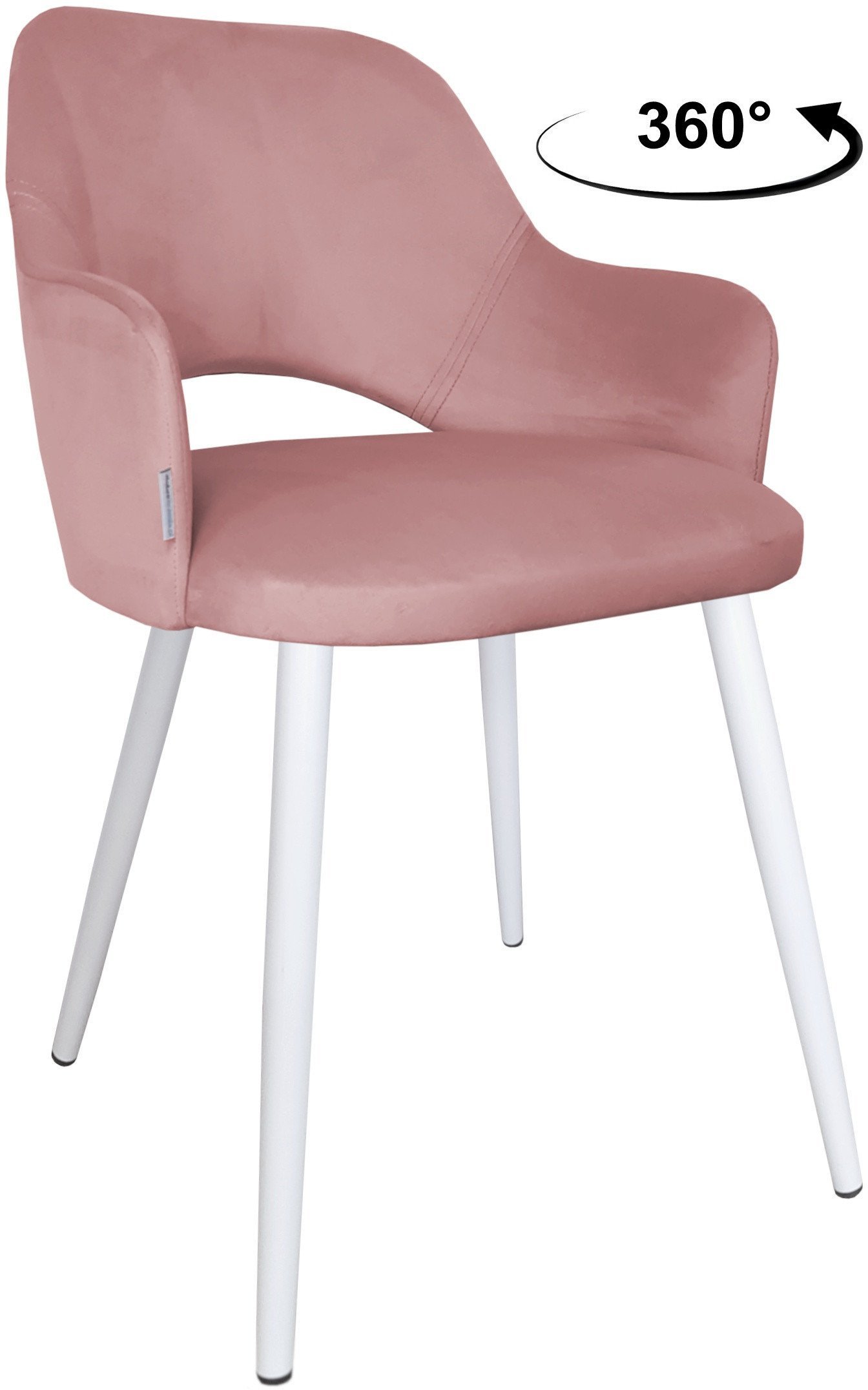 Krzesło obrotowe Milano podstawa biała MG58