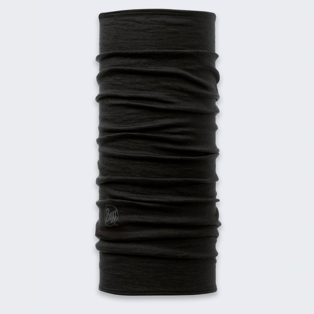 Komin wielofunkcyjny z wełny merynosów Buff Safety Merino Wool Black