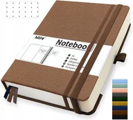 Zeszyty szkolne - Notatnik A5 360 Stron 100 G/M² Dziennik W Kropki Twarda Okładka Brązowy - miniaturka - grafika 1