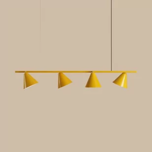 Lampa nad wyspę wisząca From 1108L14 Aldex 4-punktowa żółta - Lampy sufitowe - miniaturka - grafika 1