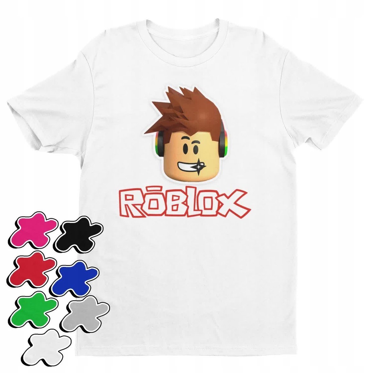 Koszulka T-Shirt Dziecięca Z Nadrukiem Dla Gracza Roblox Gry -M 134-140
