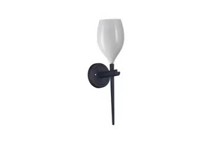 Azzardo kinkiet Izza MB 1288-1W MB 1288-1W SHINY WHITE metal glass - Lampy ścienne - miniaturka - grafika 1