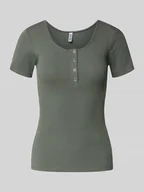 Koszulki i topy damskie - T-shirt o kroju slim fit z mieszanki bawełny model ‘KITTE’ - miniaturka - grafika 1