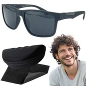 Okulary przeciwsłoneczne - Okulary Przeciwsłoneczne Męskie Polaryzacja Prius Nerdy UV400 Etui - miniaturka - grafika 1