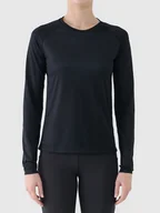 Koszulki sportowe damskie - 4F Koszulka sportowa w kolorze czarnym - miniaturka - grafika 1