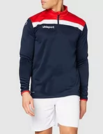 Bluzy dla dziewczynek - uhlsport uhlsport uniseks dzieci obrażenie 23 1/4 zamek błyskawiczny top bluza dziecięca Navy / Red / White 152 100221210 - miniaturka - grafika 1