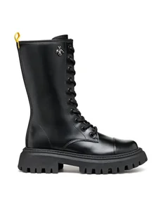 Geox Trapery Maquinnens J46M6C 000CN C9999 Czarny - Buty dla dziewczynek - miniaturka - grafika 1