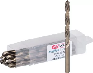 KS TOOLS HSS-G Co 5 Wiertło spiralne, 7mm, 10-ciopak - Wiertła - miniaturka - grafika 1