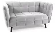 Inne meble do salonu - Sofa Castello 2 Velvet Wenge / Bluvel 03 Jasnoszary - miniaturka - grafika 1