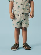 Spodenki damskie - name it Szorty "Jivan" w kolorze beżowo-turkusowym - miniaturka - grafika 1