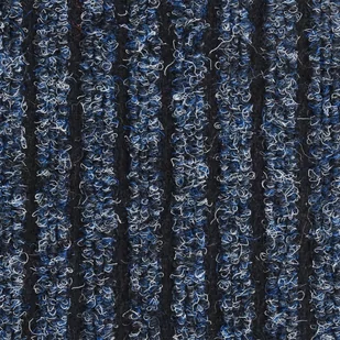 vidaXL Wycieraczka, prążkowana, niebieska, 80 x 120 cm - Wycieraczki - miniaturka - grafika 1
