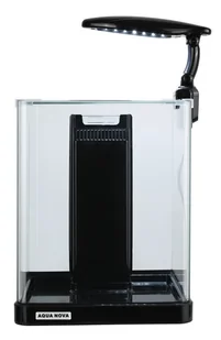 AQUA NOVA Akwarium NANO 10L LED filtr i oświetlenie Czarny - Akwaria i zestawy akwarystyczne - miniaturka - grafika 1