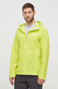Jack Wolfskin kurtka outdoorowa Elsberg 2.5L kolor żółty - Kurtki i kamizelki sportowe męskie - miniaturka - grafika 1