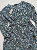 Sukienki - ONLY VICTORIA sukienka r. S długi rękaw kwiaty kolorowa krótka - miniaturka - grafika 1