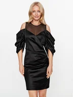 Sukienki - KARL LAGERFELD Sukienka koktajlowa 236W1312 Czarny Slim Fit - miniaturka - grafika 1