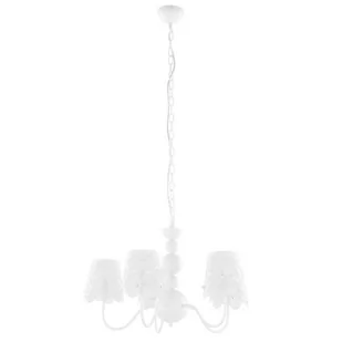 Italux Lampa wisząca metalowy ARIANNA V2473B-5 WH - Lampy sufitowe - miniaturka - grafika 1