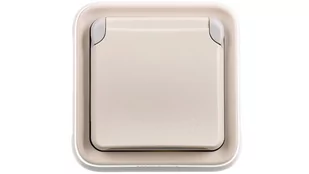 Legrand 069870 PLEXO Gniazdo Pojedyncze 2P+Z z klapką BIAŁE 16A-250V~ - Gniazdka elektryczne - miniaturka - grafika 1
