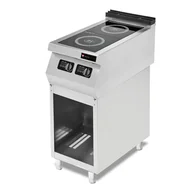 Piece, kotły  i płyty grzejne gastronomiczne - Resto Quality Kuchnia indukcyjna 2-palnikowa 6 kW 230V podstawa otwarta linia 700 RQ.PLS.7IND010 - miniaturka - grafika 1