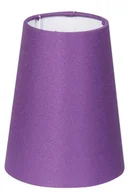 Oprawy, klosze i abażury - Candellux ABAŻUR CONE STOŻEK (D-12,5 H-15)CM E14 FIOLET WYSOKIE RABATY 77-10575 - miniaturka - grafika 1