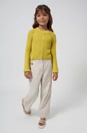 Spodnie i spodenki dla dziewczynek - Mayoral spodnie dziecięce kolor granatowy gładkie - miniaturka - grafika 1
