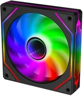 Wentylatory komputerowe - Wentylator Evolveo EVOLVEO 120UX-S wentylator 120mm, 4pin molex, ARGB, slave, czarny 120UX-S-ARGB-BK - miniaturka - grafika 1