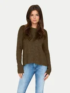 Swetry damskie - ONLY Sweter 15234745 Brązowy Regular Fit - miniaturka - grafika 1