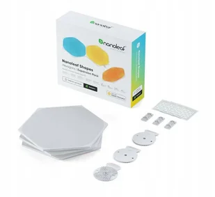 Nanoleaf Nanoleaf Hexagons Expansion Pack - dodatkowe panele świetlne (3 sztuki) ISMNLH3 - Systemy inteligentnych domów - miniaturka - grafika 3