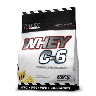 HI TEC Whey C-6 2250g Biała Czekolada - Odżywki białkowe - miniaturka - grafika 1