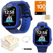 Smartwatch - ZeeTech Q19 Granatowy - miniaturka - grafika 1