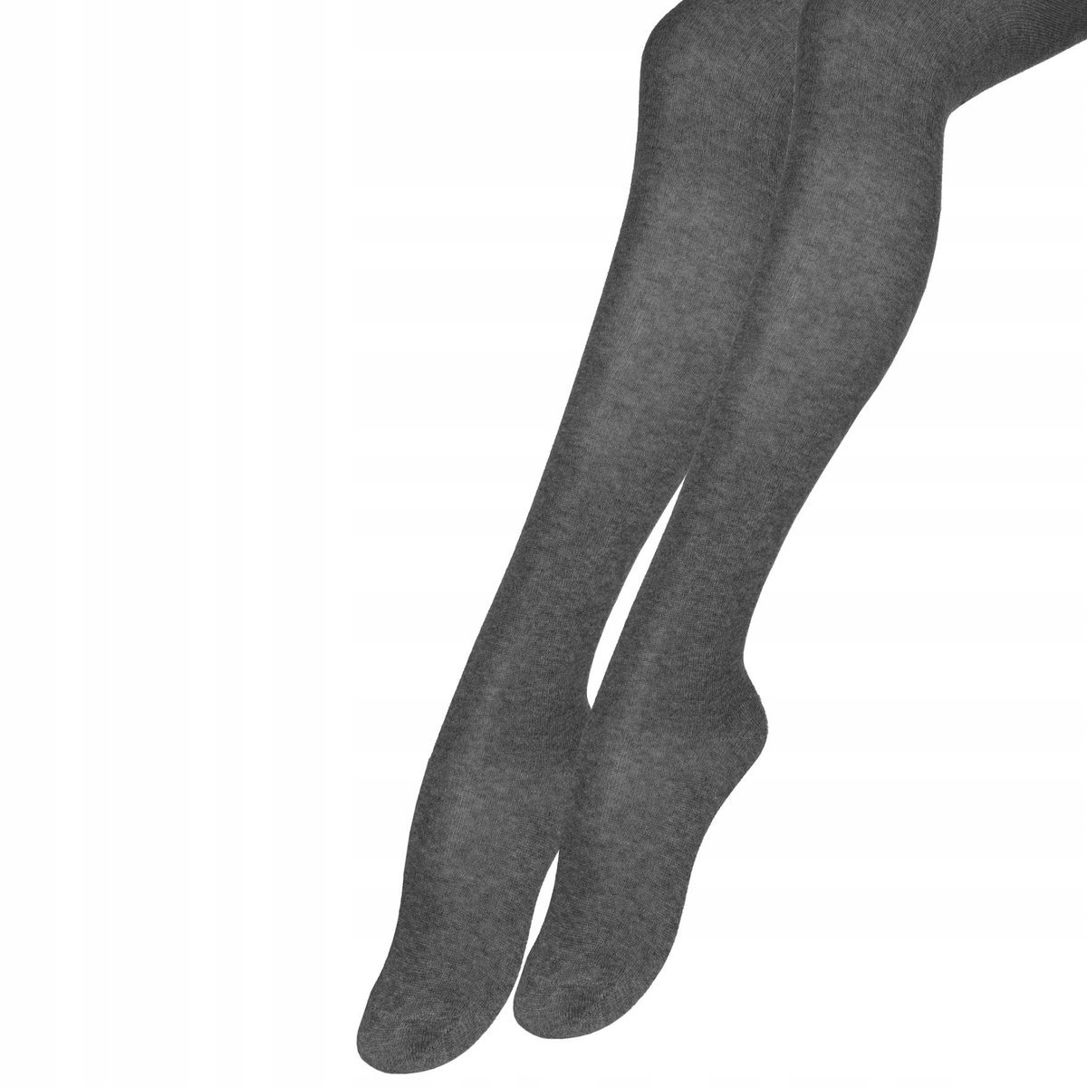 BAWEŁNIANE Rajstopy Dziecięce Dziewczęce Szare MORAJ Gładkie r. 80-86
