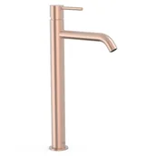 Baterie umywalkowe - Bateria umywalkowa nablatowa Tres Study różowe złoto mat 26230801OPM - miniaturka - grafika 1