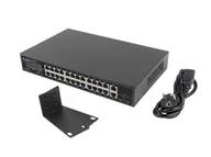 Switche - LANBERG POE RACK 19" 24X 1GB POE+/2X GB/2X SFP 360W RSGE-24P-2GE-2S-360 - miniaturka - grafika 1