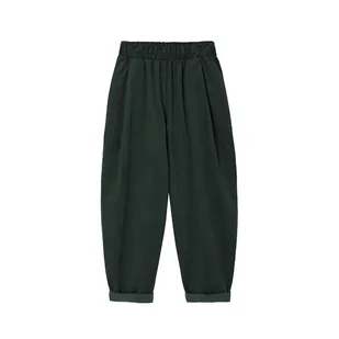 Kordia - Ciemnozielone spodnie z drobnego sztruksu - Spodnie sportowe damskie Kordia - Ciemnozielone spodnie z drobnego sztruksu - Spodnie sportowe damskie - miniaturka - grafika 1