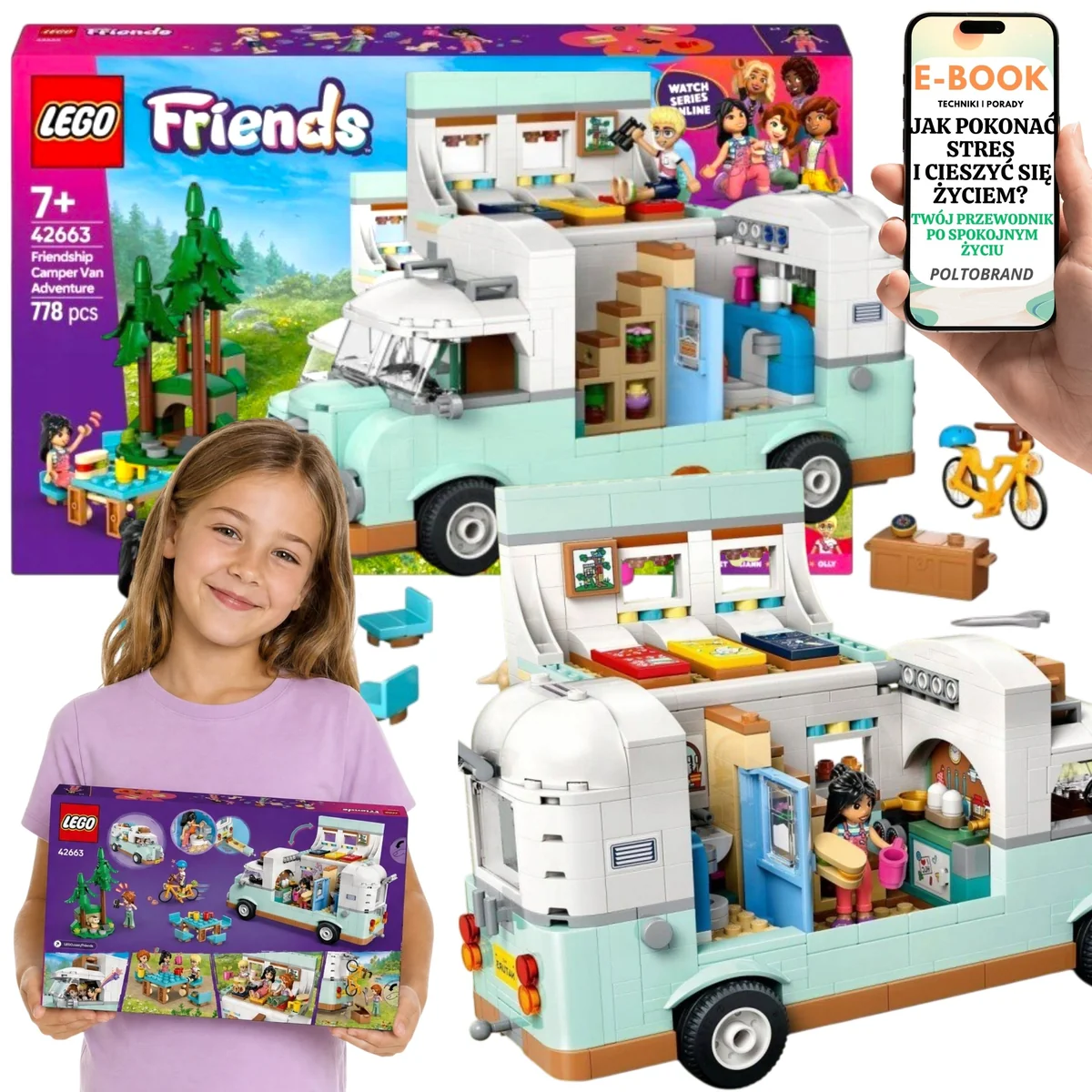 LEGO FRIENDS Przygoda w kamperze przyjaciół LEGO Dla Syna i Córki 42663 778 el. Zestaw