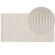 Dywany - Dywan Wełniany 80 X 150 Cm Beżowy Lapseki - miniaturka - grafika 1